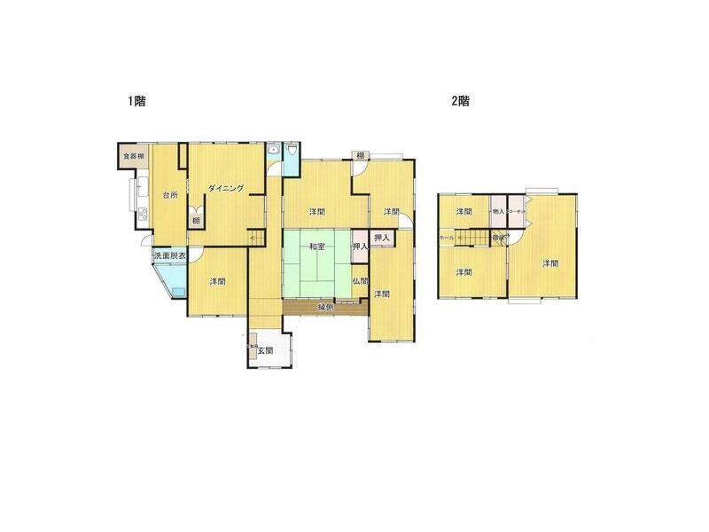 Karatsu City, Chijiga (Yamamoto Station), 2-story building, 8DK