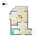 シャルマンハイムＫ２ 402 １Kの間取り図