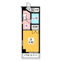 クラサワビル 3階 １Kの間取り図