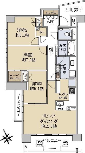 アットホーム 蘆花公園ザ レジデンス ブライトコート 6階 ３ｌｄｋ 世田谷区の中古マンション マンション購入の情報