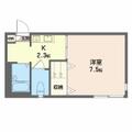 パピリオ市谷 ００１０１ １Kの間取り図