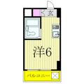 エレガンス笹塚 ４０４ ワンルームの間取り図