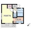 メープルハイツ 203 １Kの間取り図