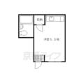 京都市上京区 下立売通大宮西入浮田町（丸太町駅） 2階 ワンルームの間取り図
