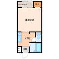 インフィールドハイツ 301号 ワンルームの間取り図