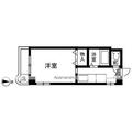 ルエメゾンロワール西公園Ⅲ２号館 3階 １Kの間取り図