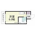 サンクレスト峰岸ビル ３０２ ワンルームの間取り図