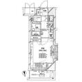 パレステュディオ早稲田ＰａｒｋＶｉｅｗ 404 １Kの間取り図