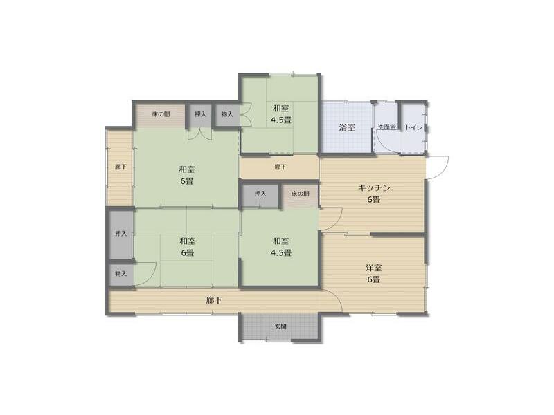 Hachimantai City, Hiradate 8th District (Hiradate Station) Single-story building 5K