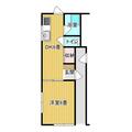 熊本市中央区 南千反畑町（藤崎宮前駅） 1階 １DKの間取り図