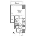 ＧＲＡＮ　ＰＡＳＥＯ　巣鴨Ⅱ ４０１ １Kの間取り図