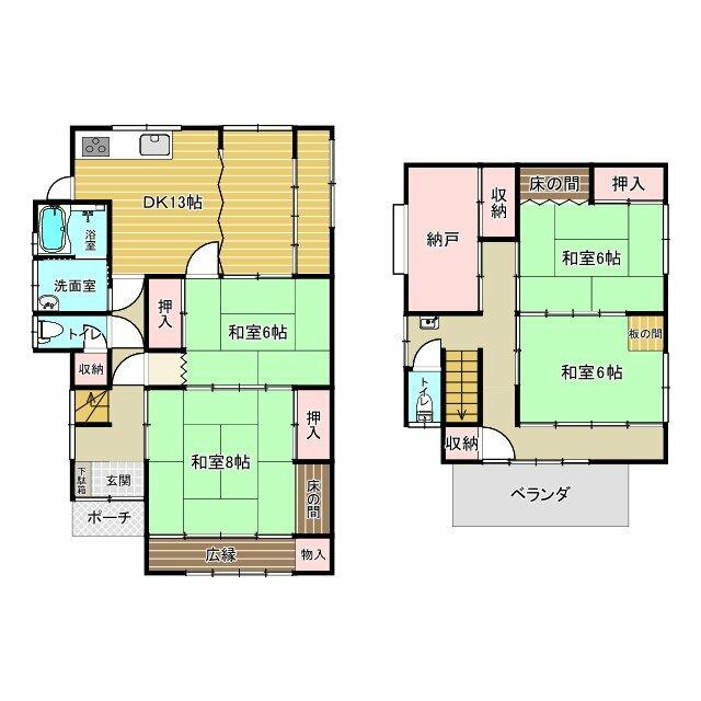 Kurihara Higashi 2-chome, Onomichi City (near Onomichi Station) 2-story building, 4SDK &mdash; photo 1