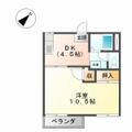 タウニー琵琶里 ２０１ １DKの間取り図