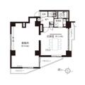 神田セントラルプラザ 6階 ワンルームの間取り図