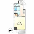 アーバンフラッツ伏見（旧Ｌａ　Ｄｏｕｃｅｕｒ伏見） １０１ １Kの間取り図