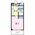 サニーフラッツＨＲ ３０２ １Kの間取り図