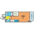 ファーストフィオーレ神戸元町ディモーラ ６０１ ワンルームの間取り図