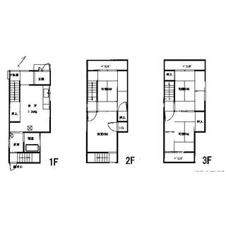 東大阪市 源氏ケ丘 （弥刀駅 ） 3階建 4DK