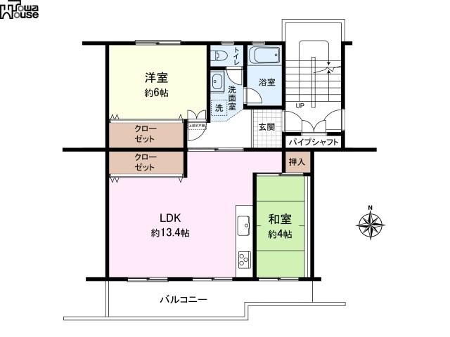 アットホーム 滝山団地２街区１６号棟 4階 ２ｌｄｋ 東久留米市の中古マンション マンション購入の情報