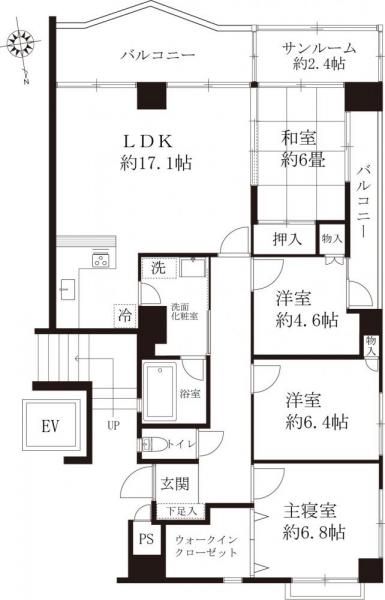 アットホーム シャイニー堀内 6階 4ldk 野々市市の中古マンション マンション購入の情報 アットホーム シャイニー堀内 6階 4ldk 野々市市の中古マンション マンション購入の情報