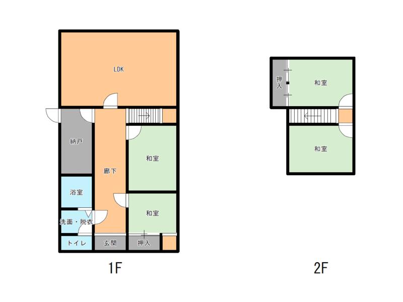 5LDK, 2-story building, 300,000 yen, Rokutoya, Wakayama City (Rokutoya Station)