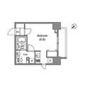 ＧＲＡＮ　ＰＡＳＥＯ新大塚 ５０４ １Kの間取り図