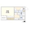フラッツ奥沢エイト ４０２ １Kの間取り図