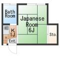 太子ハウス 2階 １Kの間取り図