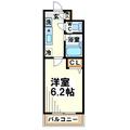 スカイコスモ国領 2階 １Kの間取り図