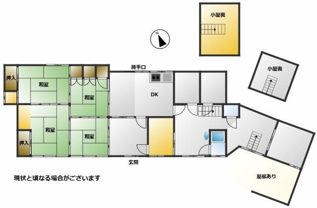 Tsuchida, Naka Ward, Okayama City (near Higashi-Okayama Station) Single-story house, 4SDK &mdash; photo 1