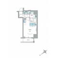 ルフォンプログレ上野公園 ４０１ ワンルームの間取り図
