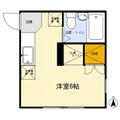 ベルシオン 2階 ワンルームの間取り図