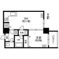 富士見坂プレイス ２０２ １DKの間取り図