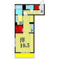 リノアイーナ １０１ ワンルームの間取り図