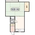 コーポむさしの 20-C １Kの間取り図