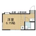 シティハウス 2階 ワンルームの間取り図