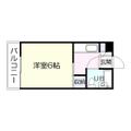 田上中央ビル 412 １Kの間取り図