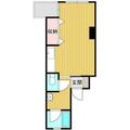 大山パールマンション 2階 ワンルームの間取り図