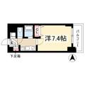 プレサンス名古屋駅前グランヴィル ０７０５ １Kの間取り図