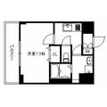 プレサンス京都北野白梅町 ６０５ １Kの間取り図