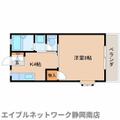 静岡市駿河区 曲金７丁目（東静岡駅） 1階 １Kの間取り図