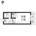 京都市下京区 黒門通高辻下る杉蛭子町（大宮駅） 3階 １Kの間取り図
