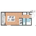調布市 国領町７丁目（国領駅） 2階 １Kの間取り図
