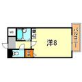 神戸市東灘区 御影中町８丁目（御影駅） 3階 ワンルームの間取り図