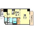 神戸市東灘区 住吉宮町７丁目（住吉駅） 9階 １DKの間取り図