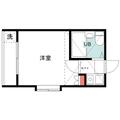 コンフォート山王 2階 １Kの間取り図