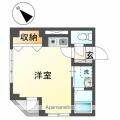 エコシャトレ ２０１ ワンルームの間取り図