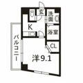 アルヴィータ新屋敷 ６０５ １Kの間取り図
