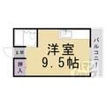 京都市中京区 西ノ京御輿岡町（円町駅） 3階 ワンルームの間取り図