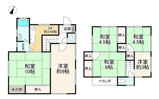 Kobe City, Kita Ward, Suzurandai Higashi-machi 2-chome (Suzurandai Station), 2-story building, 6DK &mdash; photo 1